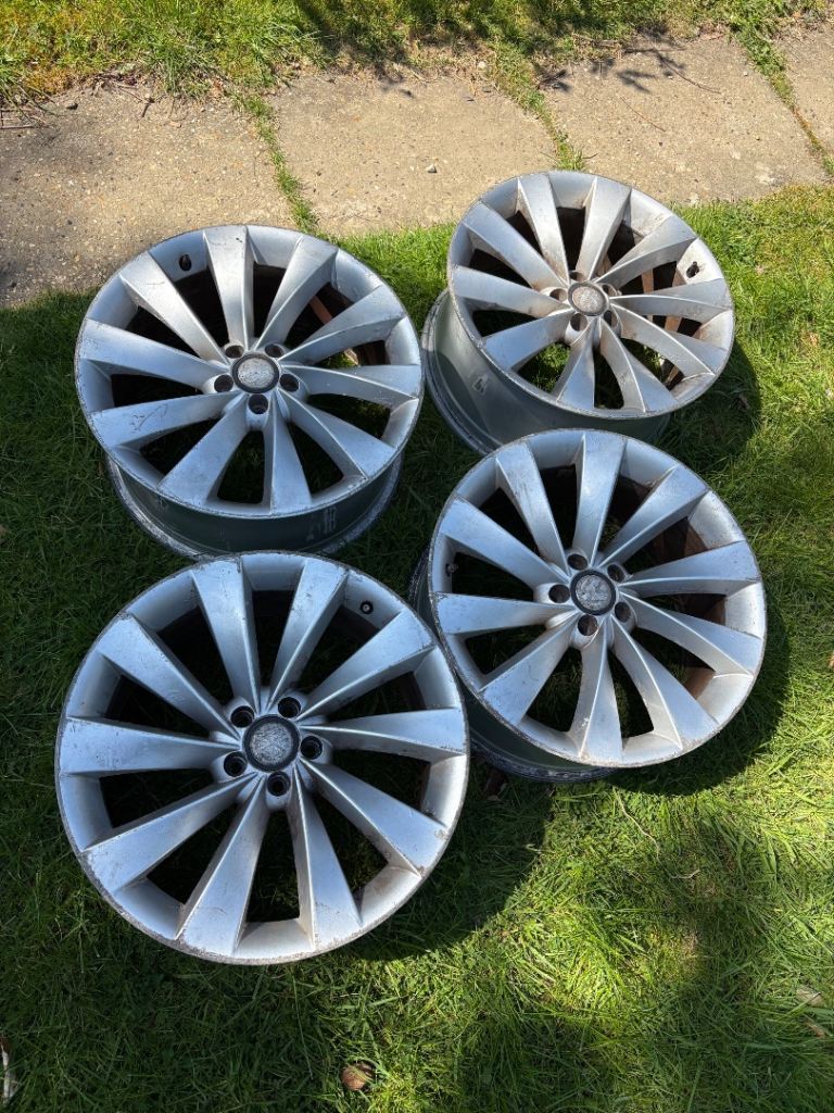 18” 5x100 Vw Volkswagen Polo  Alloy Wheels Alloys With Tyres Turbine  Style 