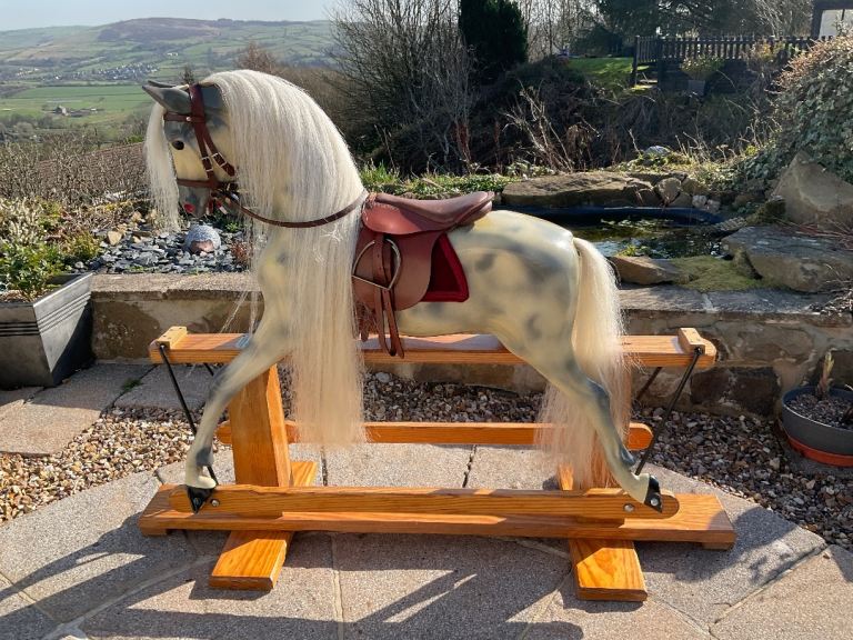 Haddon Rockers Dappled Grey Rocking Horse - Good Condition