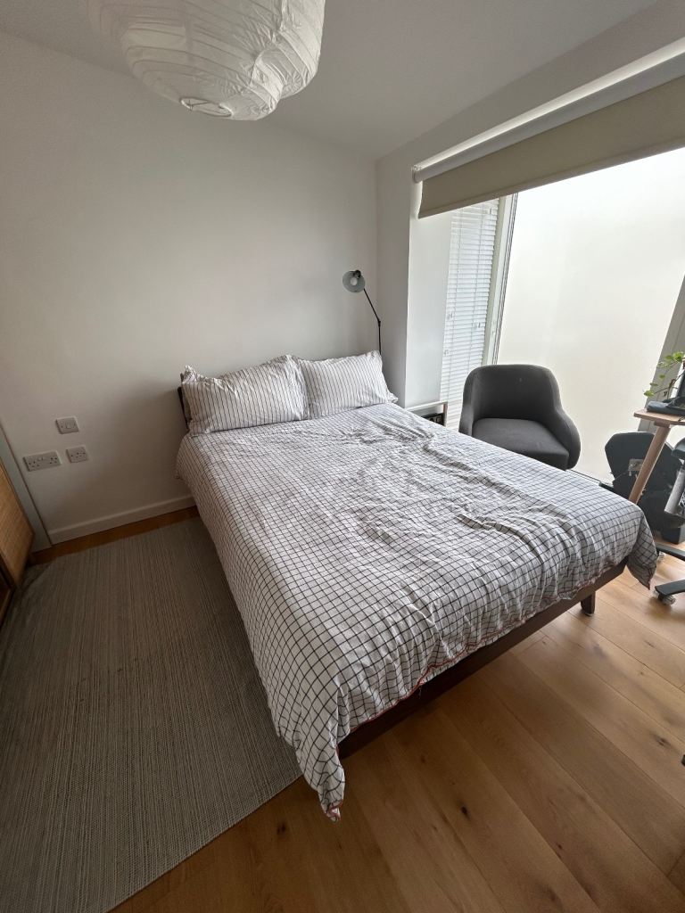 Habitat double bed frame (+ ikea mattress)