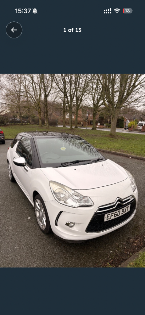 Citroen, DS3, Hatchback, 2011, Manual, 1598 (cc), 3 doors