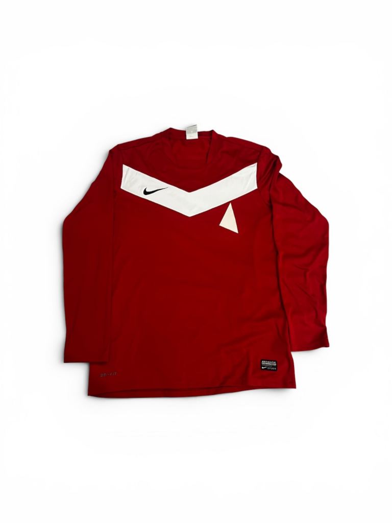 Nike Dri-FIT Long Sleeve Top – Red, Size M