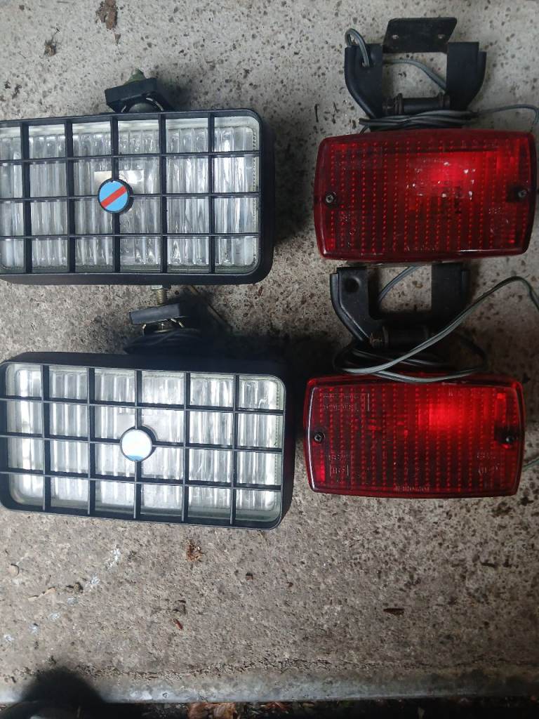 4 x fog lights classic car