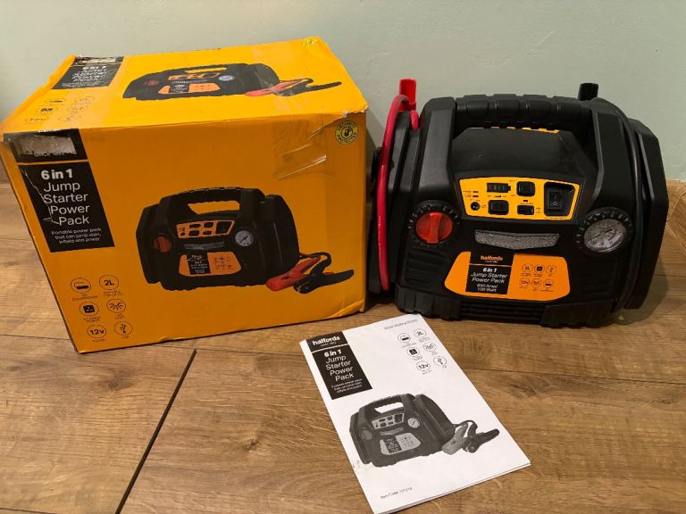 Halfords 6 in 1 car jump start pack