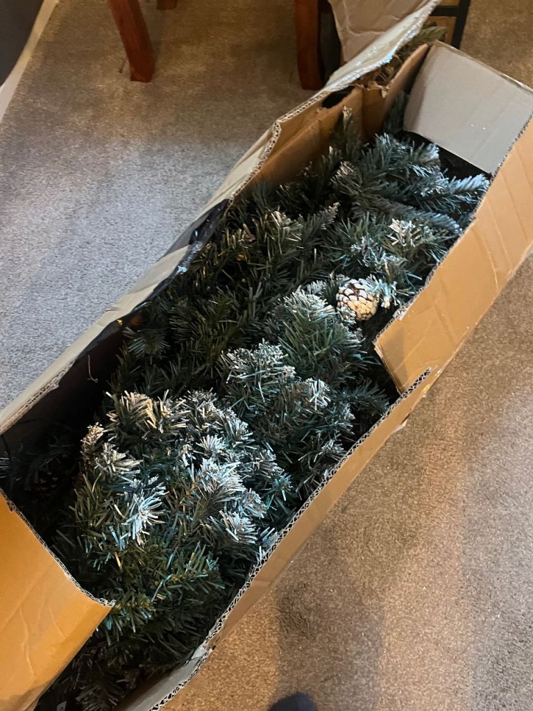Free 7 foot pre lit Christmas tree