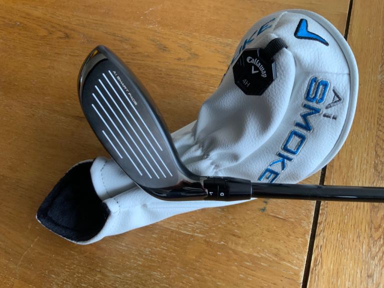 Callaway Paradym Ai Smoke #4 Hybrid / 21 Degree / X Stiff 80g HY Hzrdus 6.5 Smoke Red RDX £165 ovno