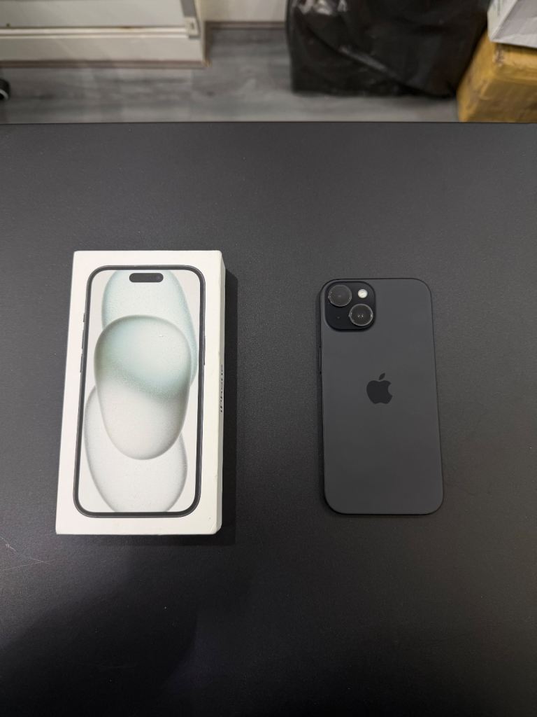Apple iPhone 15 128GB Black (Unlocked) in Excellent Condition Fully Boxed 90% BH🔋