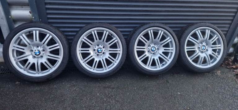 Genuine 19" Bmw M3 e46 M-sport Staggered 5x120 Alloy Wheels style 67m 