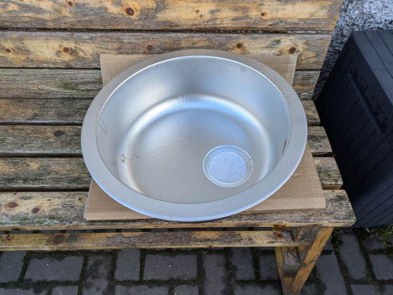 Round Stainless Steel Sink New/Unused 