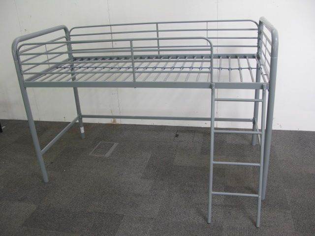 image for High Sleeper Bed Single Metal Bed Frame . Height from ground to the bed base is 97cm
