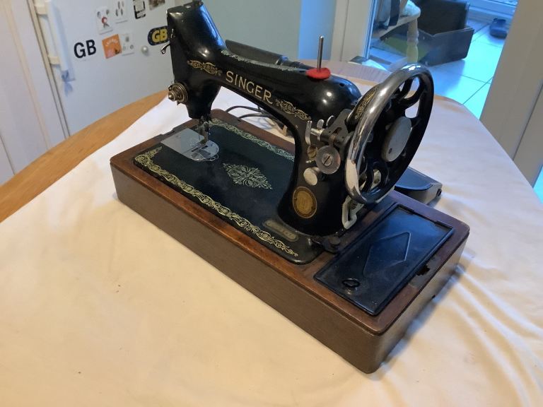 vintage electric sewing machine