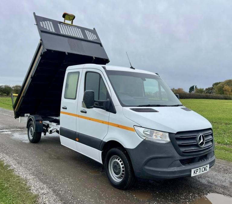 MERCEDES-BENZ SPRINTER 2.1 314 CDI L3 DOUBLE CAB CREW TIPPER White Manual Diese