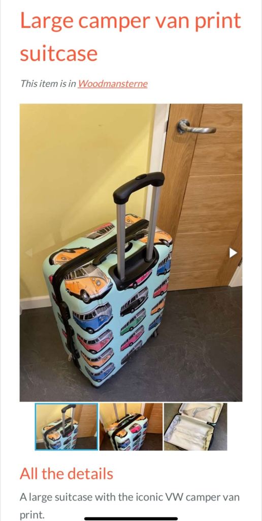 Unique Large Camper Van Print Suitcase