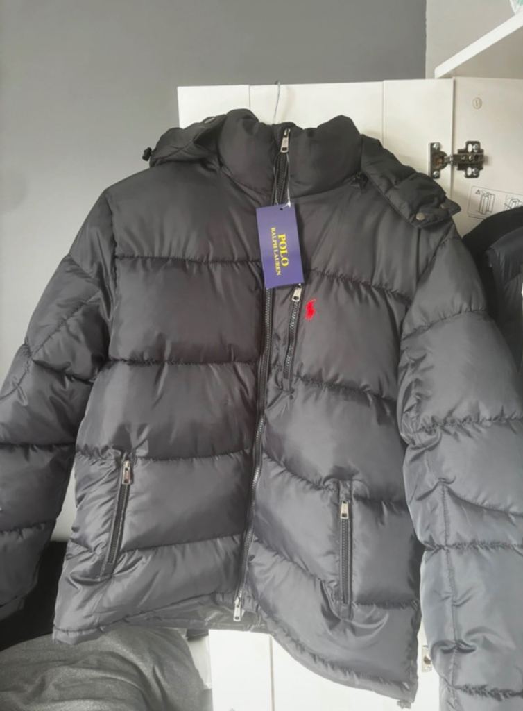 Polo Ralph Lauren Black Puffer Jacket - New with Tags
