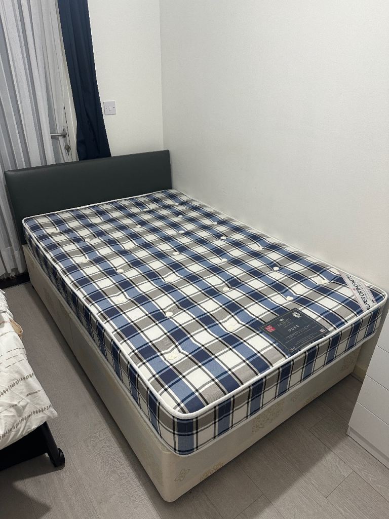 Double joint bed with Mattress 