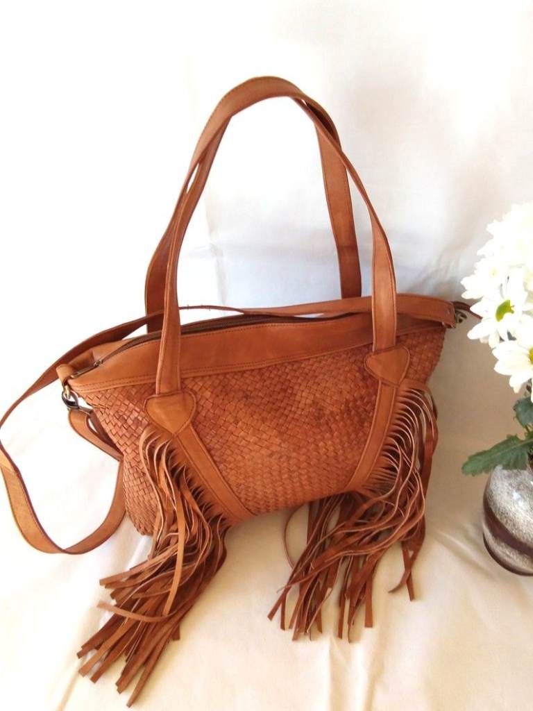 100% Genuine Leather Handbag Moroccan Leather Bag Handmade Women's Bag  ( Christmas Sale )