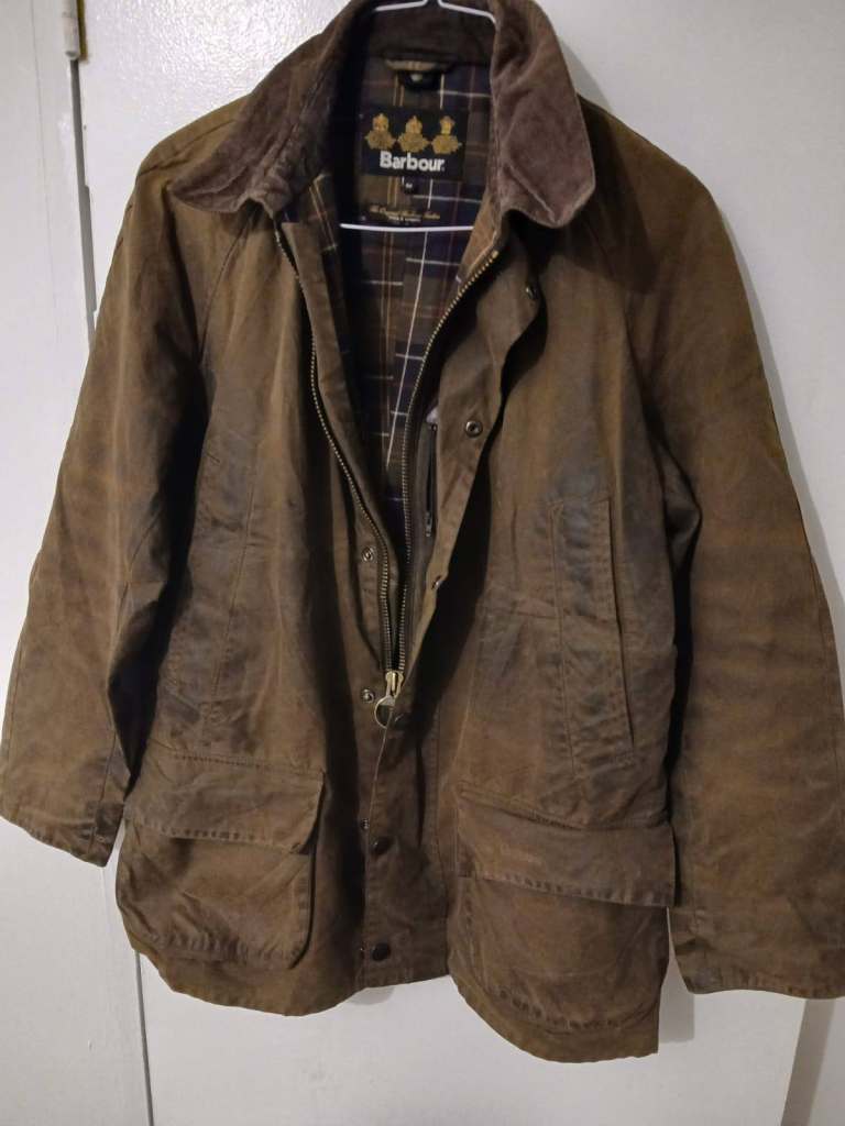 Barbour Hooded Waxed Jacket with Belt – Dark Brown – Outdoor Country Coat