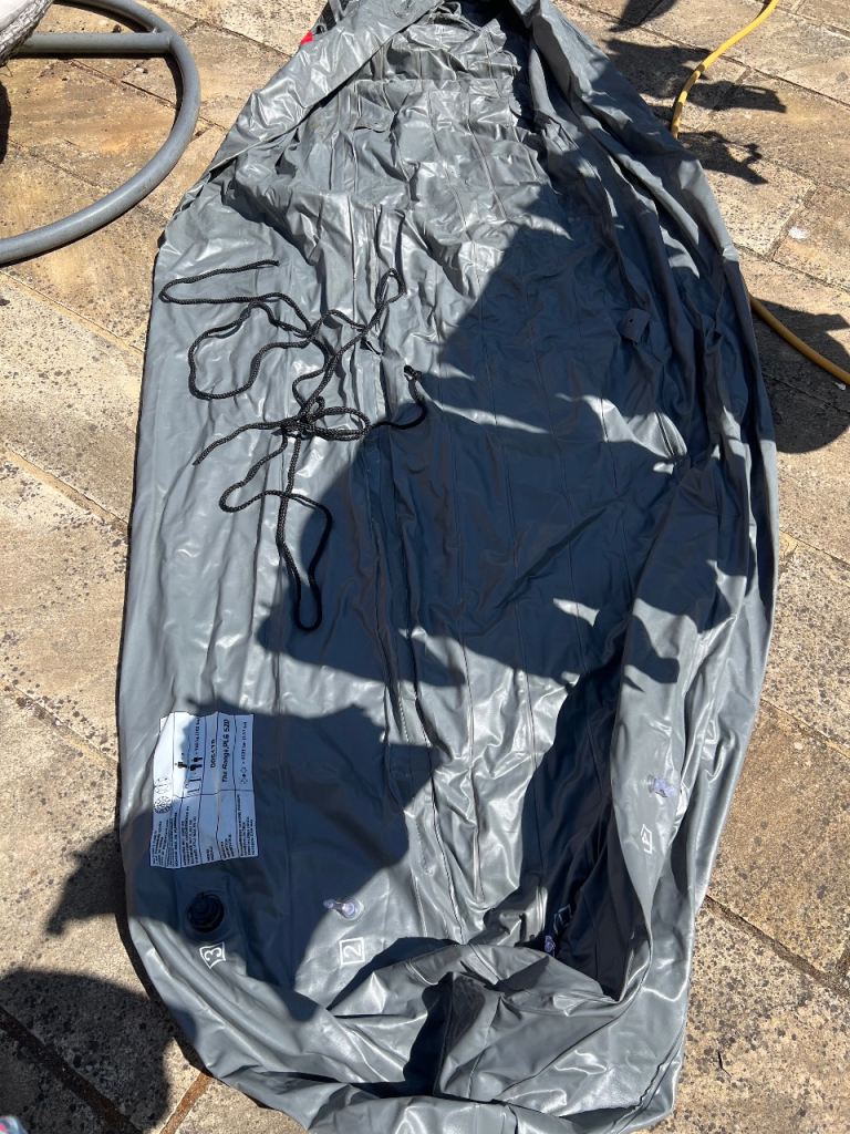 Inflatable Kayak for 2 People – Grey, Good Condition