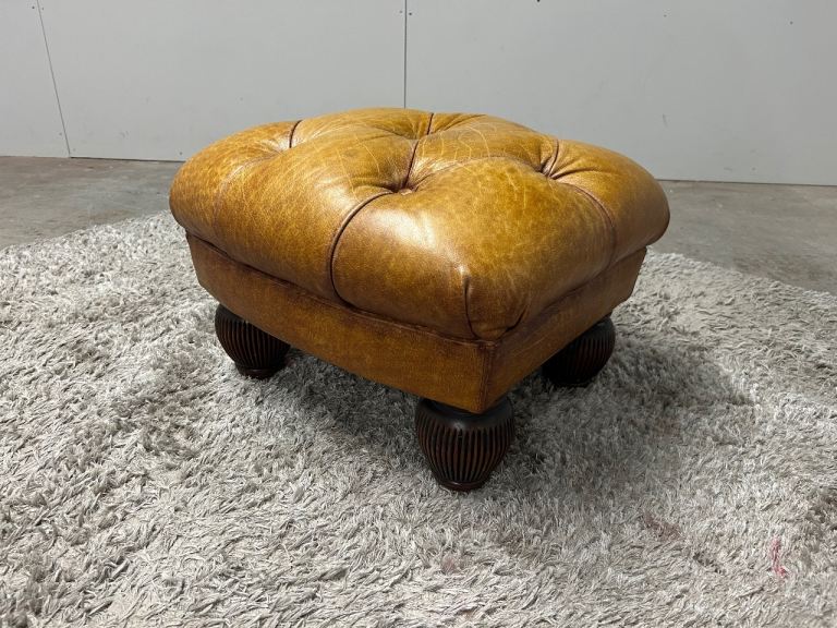 CHESTERFIELD TETRAD OSKAR GRAND FOOTSTOOL DELIVERY AVAILABLE 