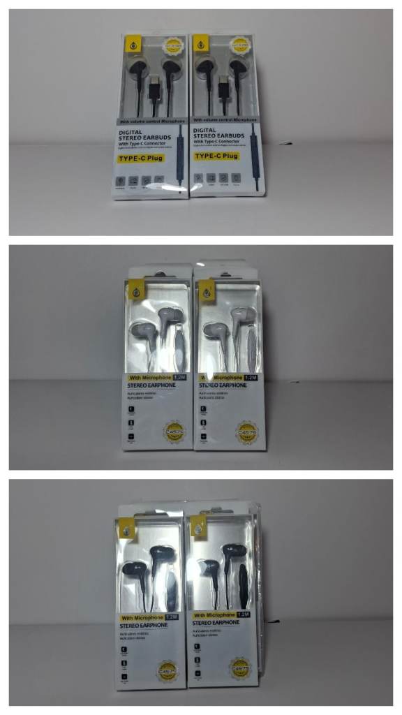 36x Stereo Earphones & Type-C Earbuds Bundle Job Lot Mixed Models Mic Included