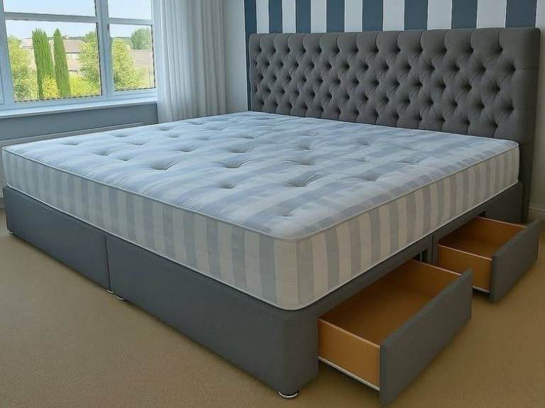 🛏️ Brand New 6FT Super King Bed + Foam Mattress & Storage Draws OptionalAmazing Deal 25% OFF