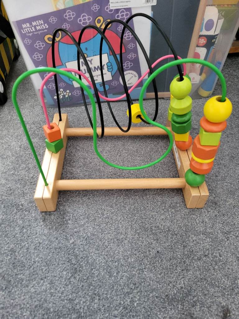 Ikea Mula Wooden Bead Rollercoaster Toy 803.876.15