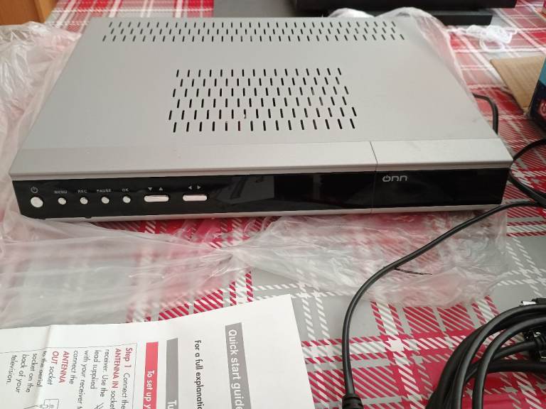 onn. Digital TV Receiver Box - Silver, As Good As New
