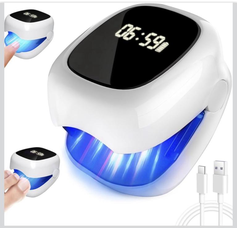 LCD Upgraded Nail Fungus Cleaning Laser Device White/Black Light-Activated