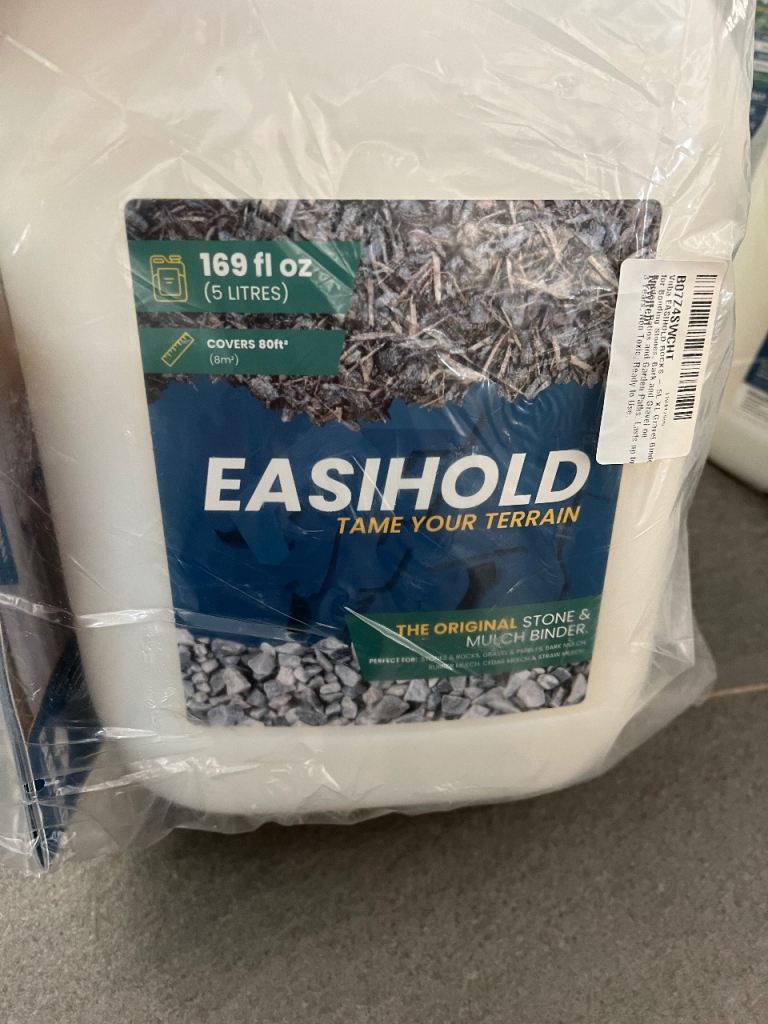 Easihold gravel and mulch binder 