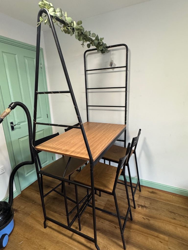 IKEA breakfast bar and all  stools