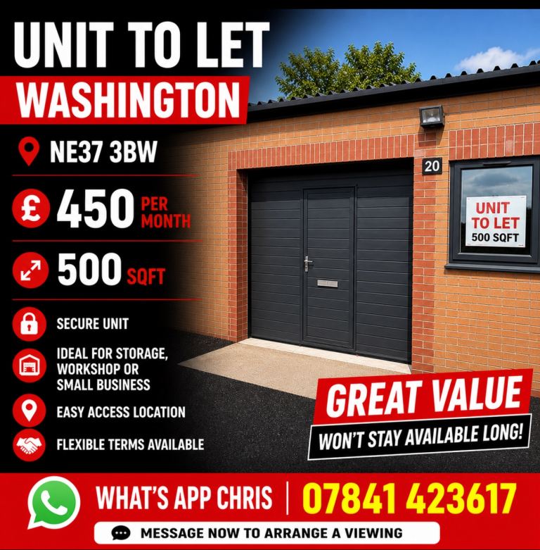Unit to rent in Washington 