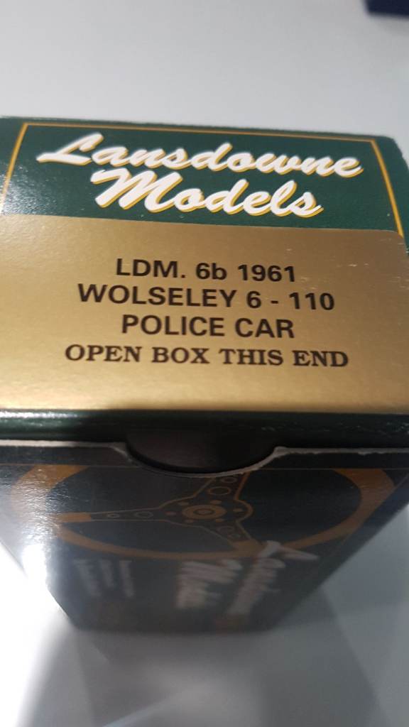 Wolseley die cast police car