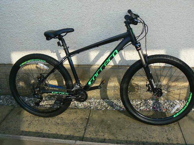 Gent/Young Adults "Carrera Kraken" Mountain Bike – Black with Green Accent