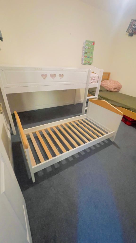 Toddler Bed with Mattress – Good Condition
