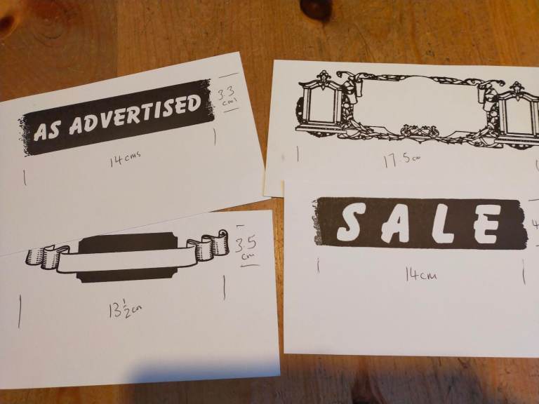 Adana ~ Letterpress ~ Printing  #  4 BEAUTIFUL LETTERPRESS PLATES