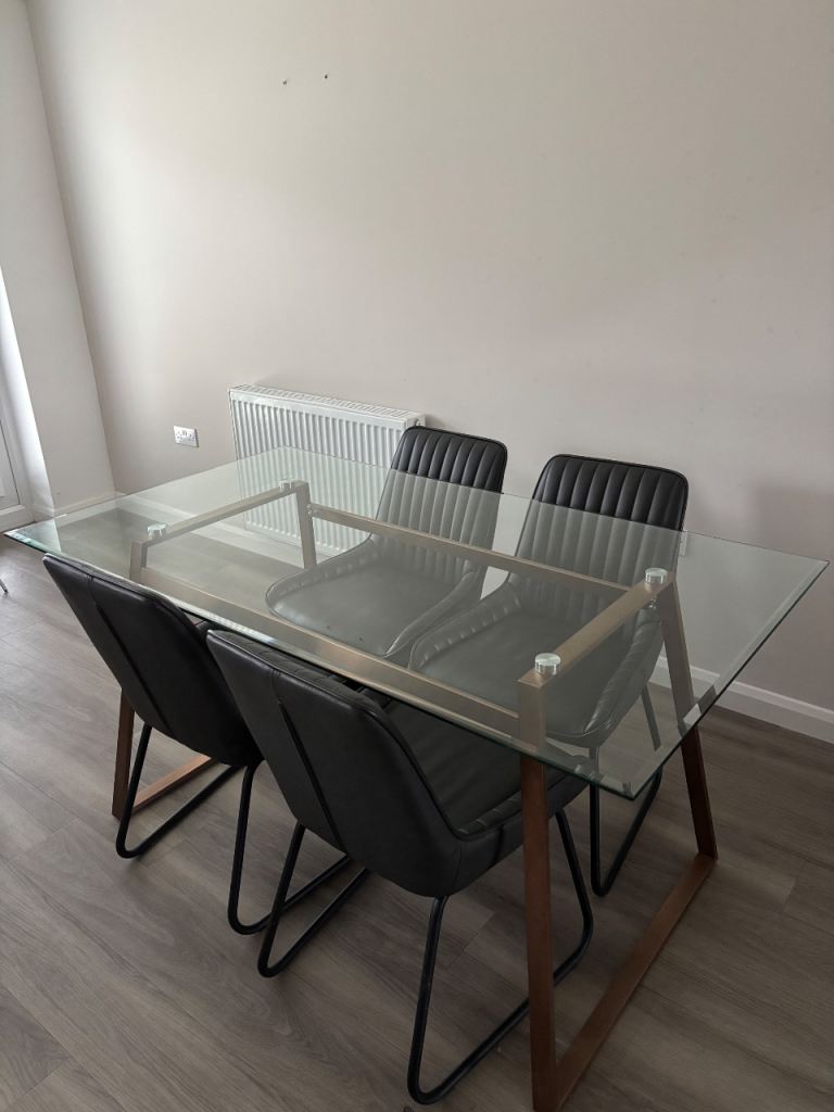Glass Dining Table and chairs