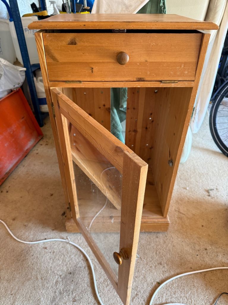Record deck and LP cupboard with shelf BUYER COLLECTS free to good home! 