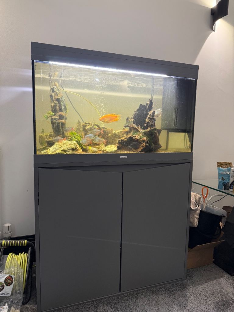 120L Fish tank with stand (everything included)
