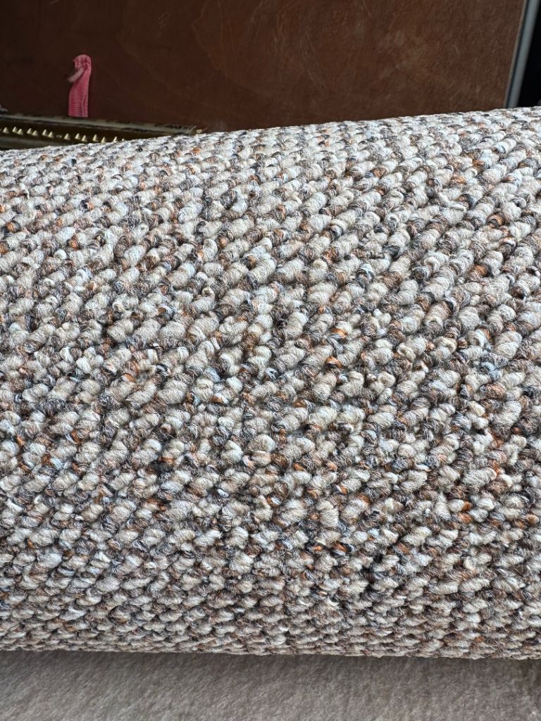 NEW Beige Pindot Remnant  10ft by 10ft