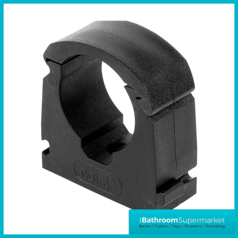 22MM TALON SINGLE HINGED BLACK PIPE CLIPS BAG OF 20