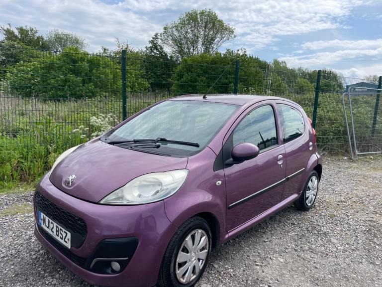 PEUGEOT 107 1.0 ACTIVE 12 REG PURPLE 5 DOOR MOT NOVEMBER 24TH 2026 TAX £20 LOW INSURANCE 60+MPG