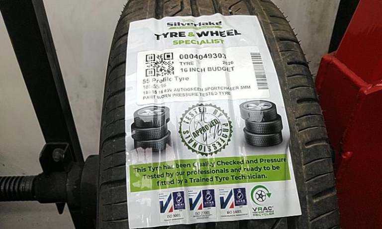 185 55 16 83v Autogreen Sportchaser 5mm Part Worn Pressure Tested Tyre