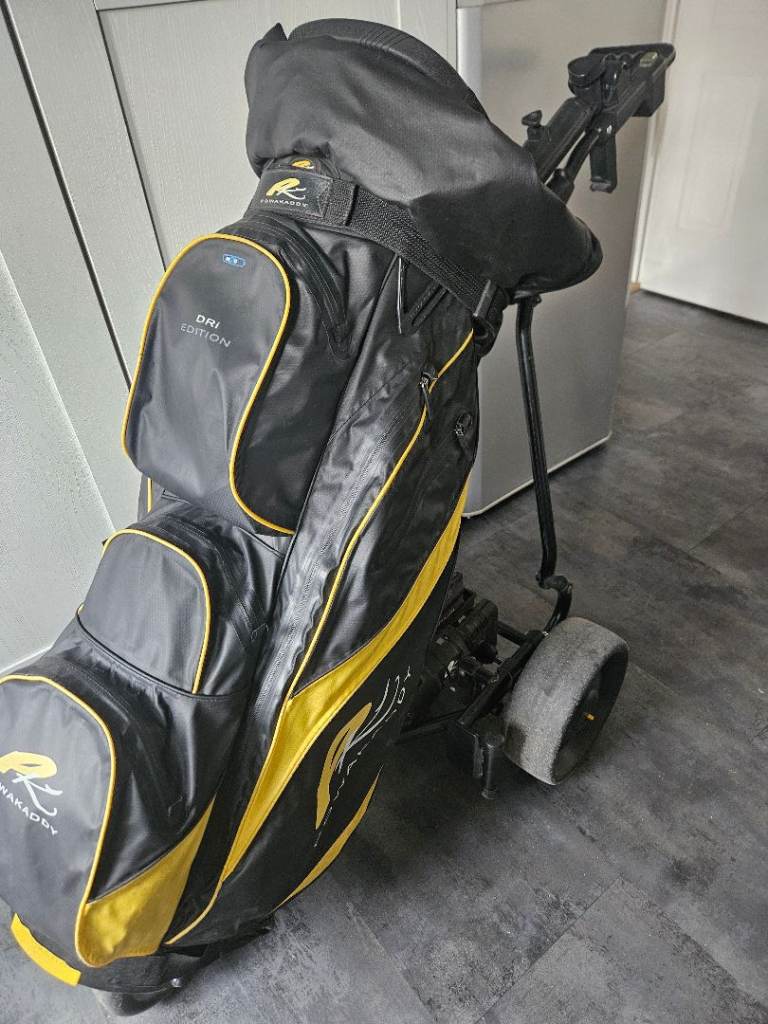 Power Caddy  gollf trolley  and bag.