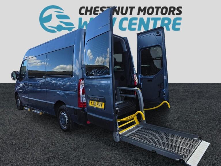 Renault Master WAV Wheelchair Access L2H2 Twin Side Doors 2018 22K Miles No VAT
