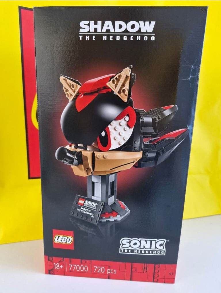 Lego Shadow the Hedgehog Display Head NEW