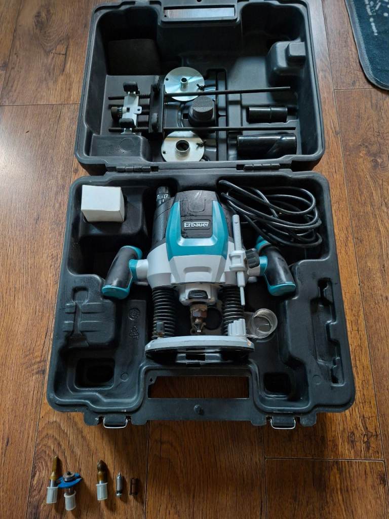 ERBAUER Electric Router 2100W – As New, Full Kit