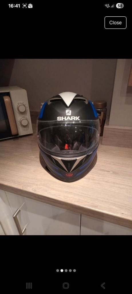 Shark motorcycle helmet
