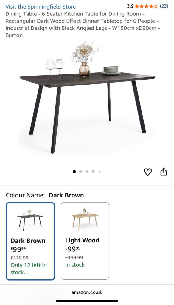 Brand new boxed Dining Table - 6 Seater Table