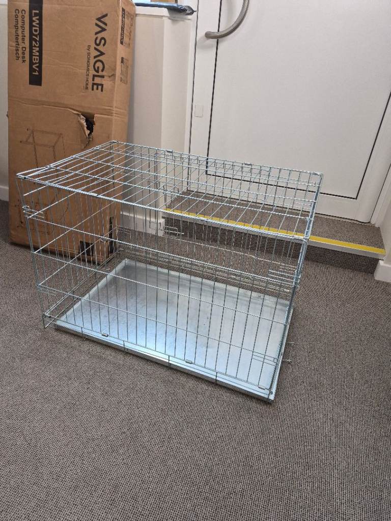 Large dog crate, Cozy pet, 36" metallic 