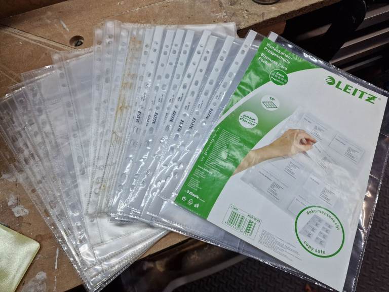 Folder ring binder inserts, presentation folders Leitz 4758, index pages job lot