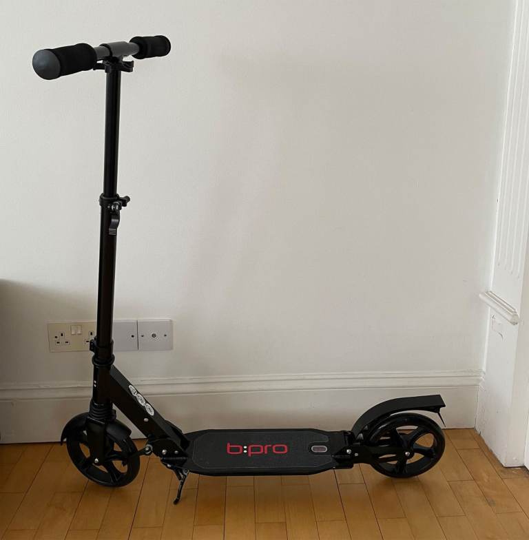 bPro Folding Adult Scooter Big Wheels Suspension Non Electric Commuter Kick Push